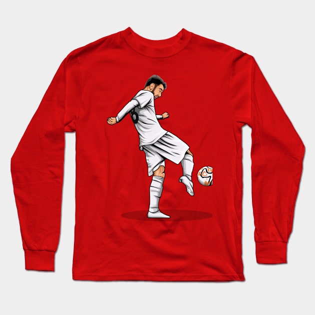 Bruno Fernandes Long Sleeve T-Shirt by Aldduardo